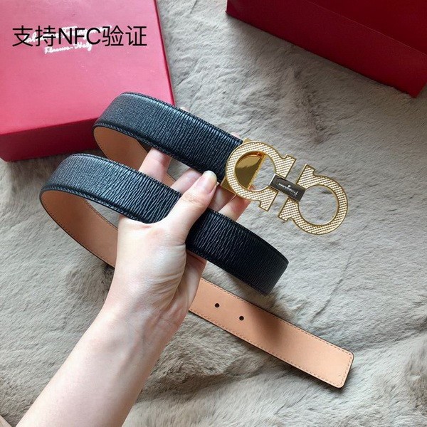 Super Perfect Quality Ferragamo Belts(100% Genuine Leather,steel Buckle)-1133