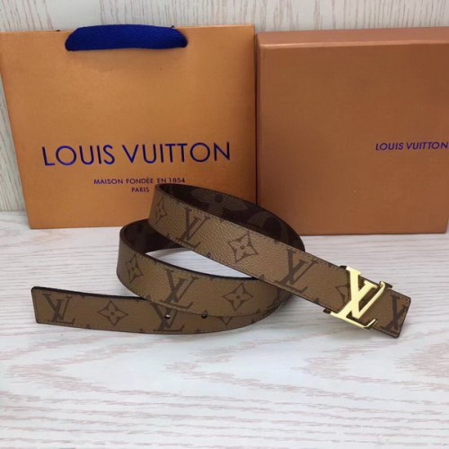 Super Perfect Quality LV women Belts(100% Genuine Leather,Steel Buckle)-064