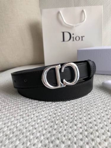 Super Perfect Quality Dior Belts(100% Genuine Leather,steel Buckle)-050