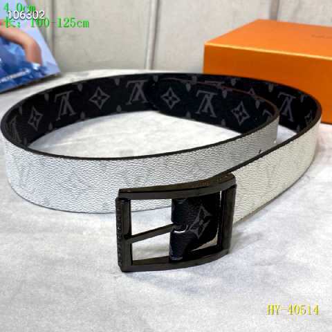 Super Perfect Quality LV Belts(100% Genuine Leather Steel Buckle)-2455