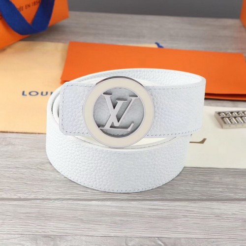 Super Perfect Quality LV Belts(100% Genuine Leather Steel Buckle)-2042