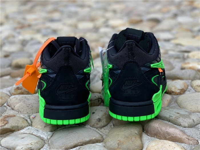 Authentic OFF-WHITE x Nike Air Rubber Dunk “Green Strike”