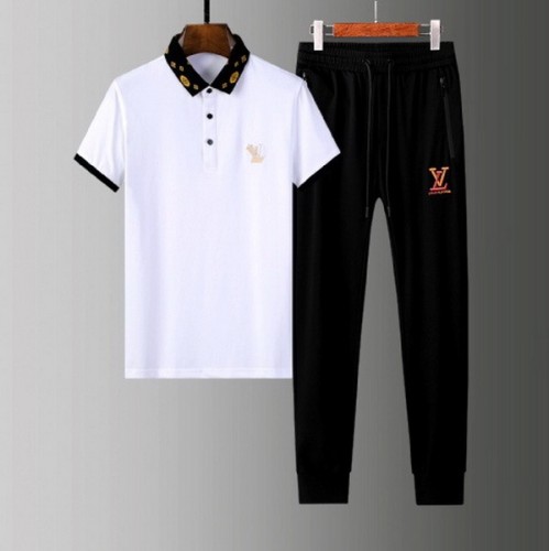 LV short sleeve men suit-017(M-XXXL)