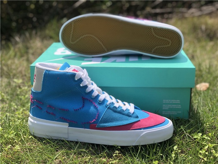 Authentic Nike SB Zoom Blazer Mid Edge  White GS