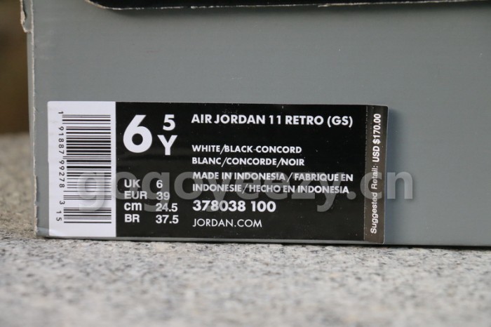 Authentic Air Jordan 11 “Concord” Retro 2018 GS