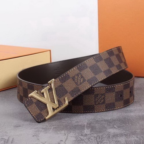 Super Perfect Quality LV Belts(100% Genuine Leather Steel Buckle)-1907