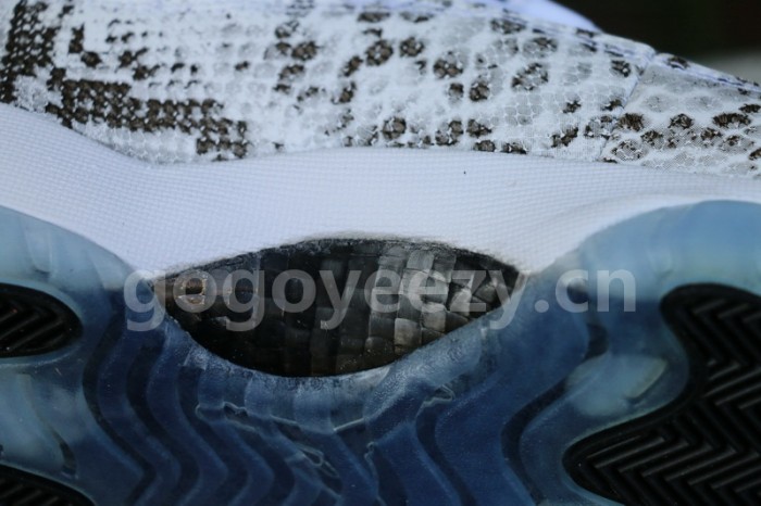 Authentic Air Jordan 11 PREM White Snakeskin