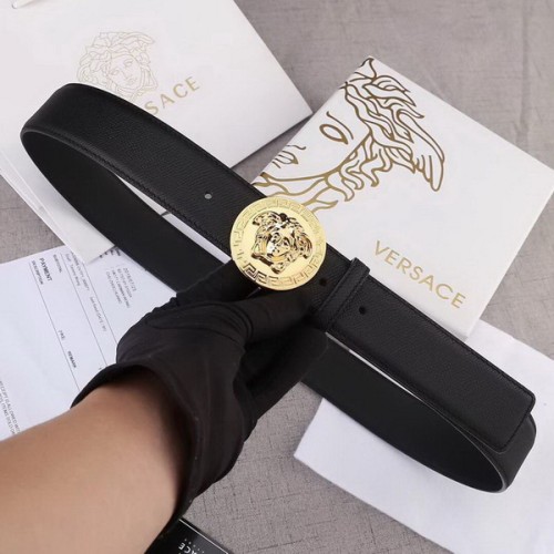 Super Perfect Quality Versace Belts(100% Genuine Leather,Steel Buckle)-510