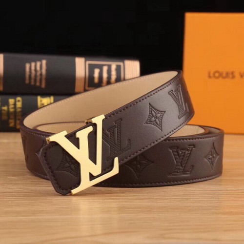 Super Perfect Quality LV Belts(100% Genuine Leather Steel Buckle)-2025