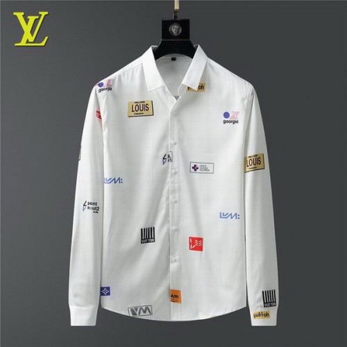 LV long sleeve shirt men-074(M-XXXL)
