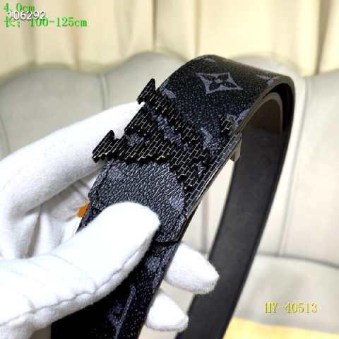 Super Perfect Quality LV Belts(100% Genuine Leather Steel Buckle)-2369