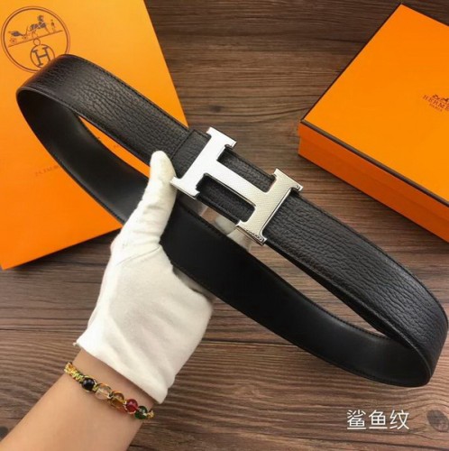 Super Perfect Quality Hermes Belts(100% Genuine Leather,Reversible Steel Buckle)-218