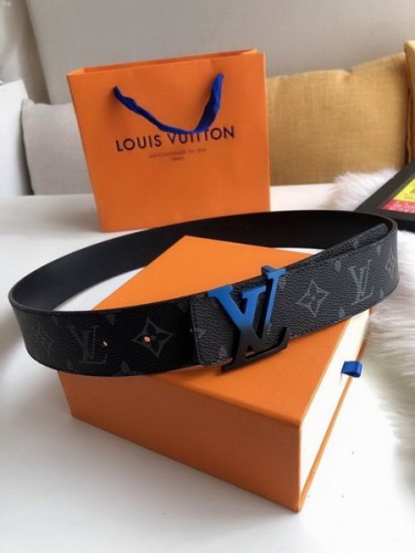 Super Perfect Quality LV Belts(100% Genuine Leather Steel Buckle)-2175