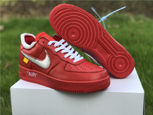 Authentic OFF-WHITE x Air Force 1 Red GS