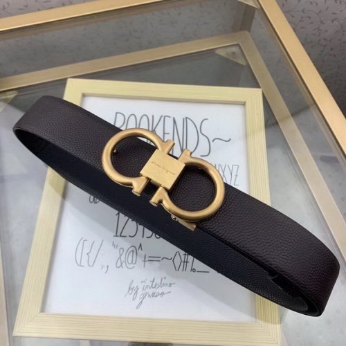 Super Perfect Quality Ferragamo Belts(100% Genuine Leather,steel Buckle)-834