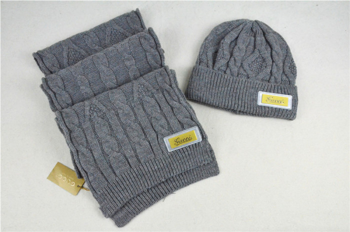 G Wool Cap Scarf AAA-016
