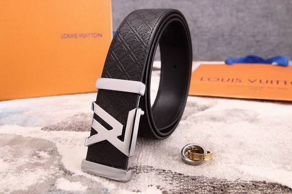 Super Perfect Quality LV Belts(100% Genuine Leather Steel Buckle)-1862