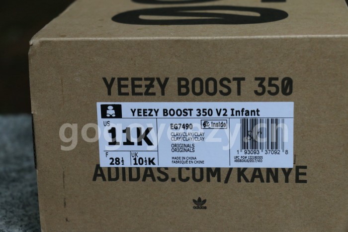 Authentic Yeezy Boost 350 V2 Clay Kids Shoes