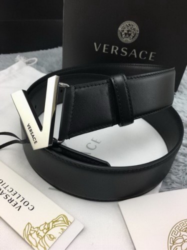 Super Perfect Quality Versace Belts(100% Genuine Leather,Steel Buckle)-265