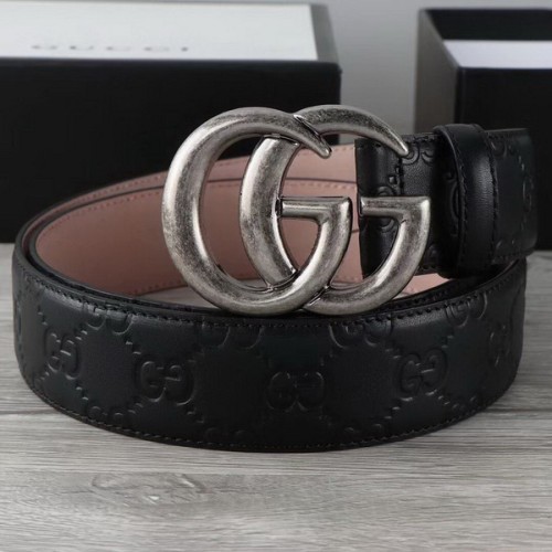 Super Perfect Quality G Belts(100% Genuine Leather,steel Buckle)-2086