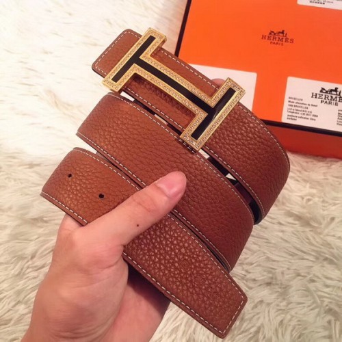 Super Perfect Quality Hermes Belts(100% Genuine Leather,Reversible Steel Buckle)-425