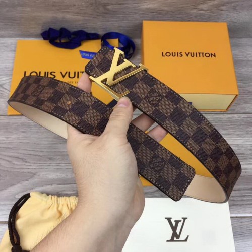 Super Perfect Quality LV Belts(100% Genuine Leather Steel Buckle)-1637