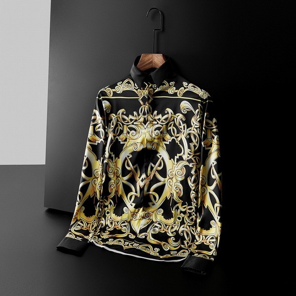 Versace long sleeve shirt men-034(M-XXXXL)