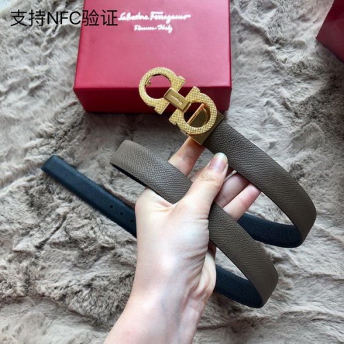 Super Perfect Quality Ferragamo Belts(100% Genuine Leather,steel Buckle)-1134