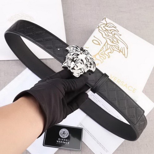 Super Perfect Quality Versace Belts(100% Genuine Leather,Steel Buckle)-252