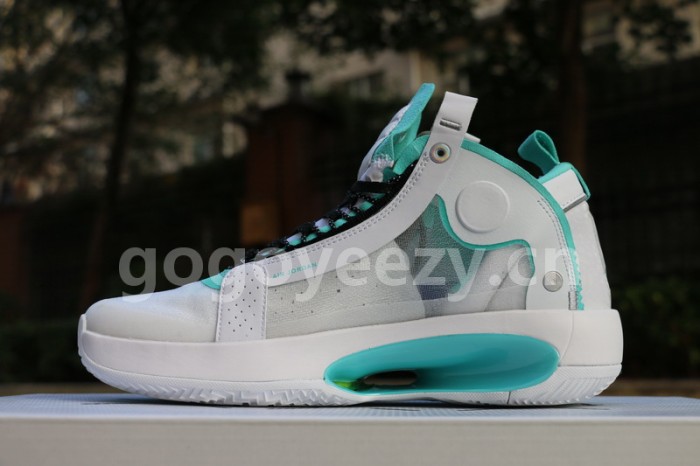 Authentic Air Jordan XXXIV White Metallic