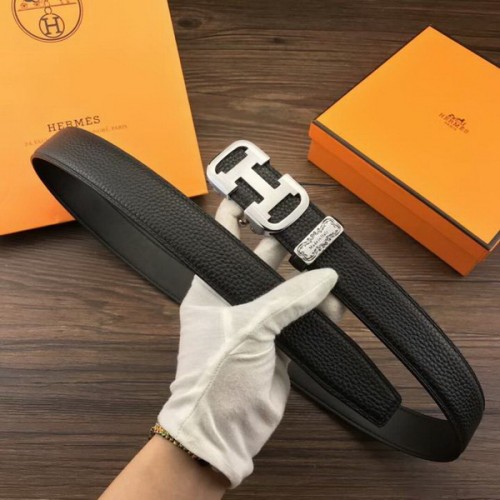 Super Perfect Quality Hermes Belts(100% Genuine Leather,Reversible Steel Buckle)-208