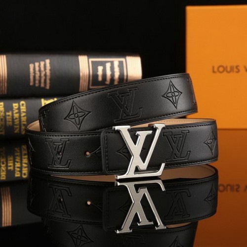 Super Perfect Quality LV Belts(100% Genuine Leather Steel Buckle)-2254