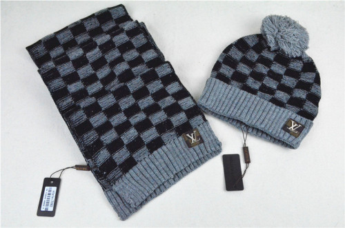 LV Wool Cap Scarf AAA-046