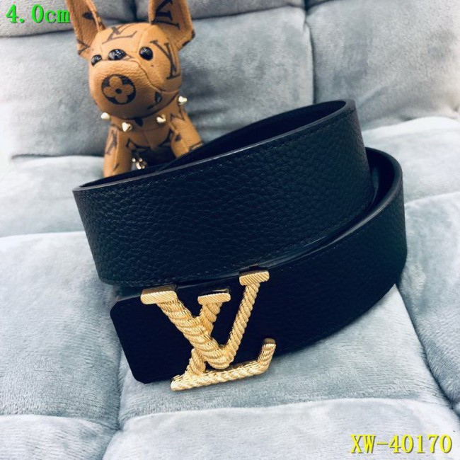 Super Perfect Quality LV Belts(100% Genuine Leather Steel Buckle)-1683