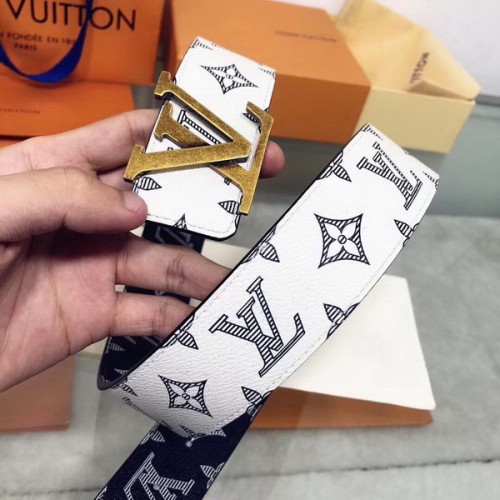 Super Perfect Quality LV Belts(100% Genuine Leather Steel Buckle)-1770