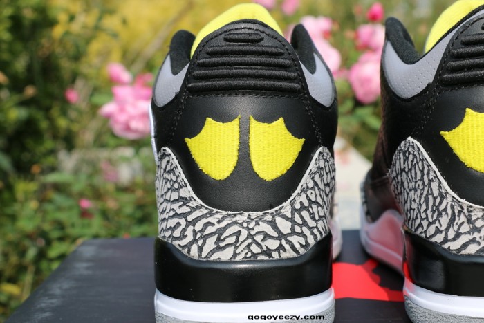 Authentic Air Jordan 3 Oregon Ducks Black
