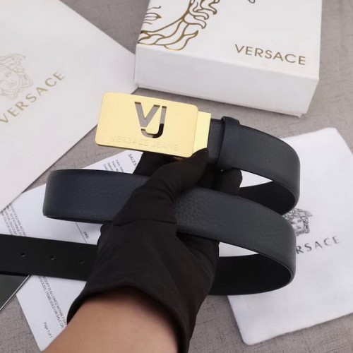 Super Perfect Quality Versace Belts(100% Genuine Leather,Steel Buckle)-477