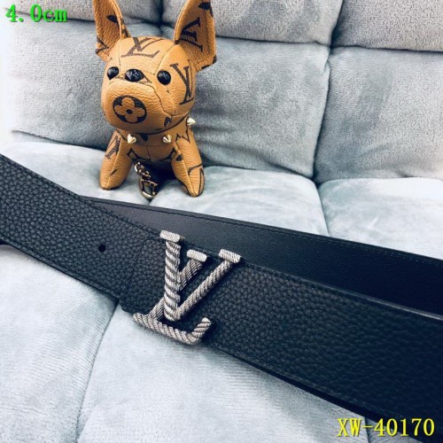 Super Perfect Quality LV Belts(100% Genuine Leather Steel Buckle)-1685