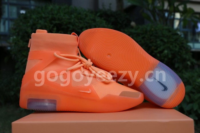 Authentic Nike Air Fear of God 1 Orange
