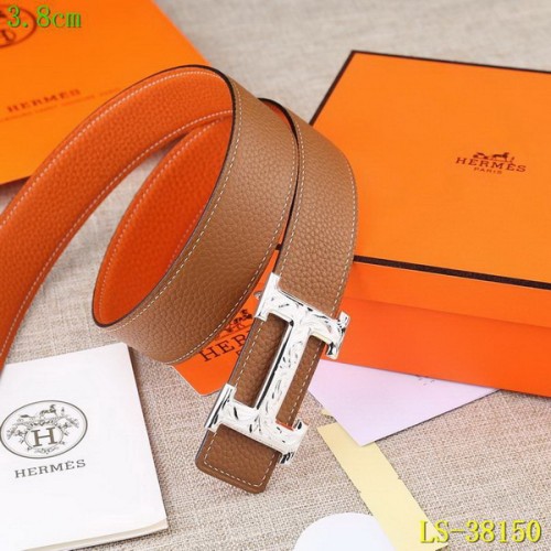 Super Perfect Quality Hermes Belts(100% Genuine Leather,Reversible Steel Buckle)-285