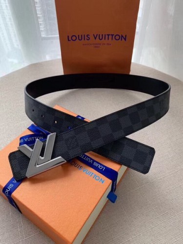 Super Perfect Quality LV Belts(100% Genuine Leather Steel Buckle)-1955