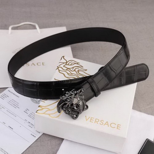 Super Perfect Quality Versace Belts(100% Genuine Leather,Steel Buckle)-333