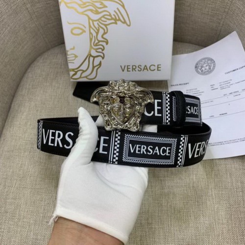 Super Perfect Quality Versace Belts(100% Genuine Leather,Steel Buckle)-456