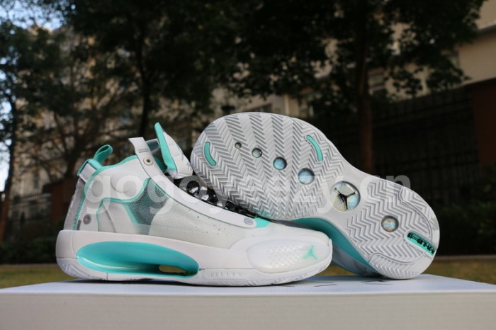Authentic Air Jordan XXXIV White Metallic