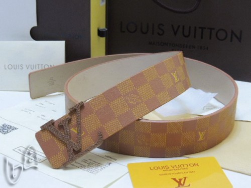 Super Perfect Quality LV Belts(100% Genuine Leather Steel Buckle)-4211