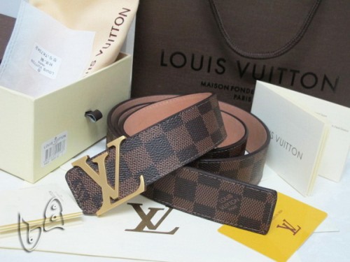 Super Perfect Quality LV Belts(100% Genuine Leather Steel Buckle)-4156