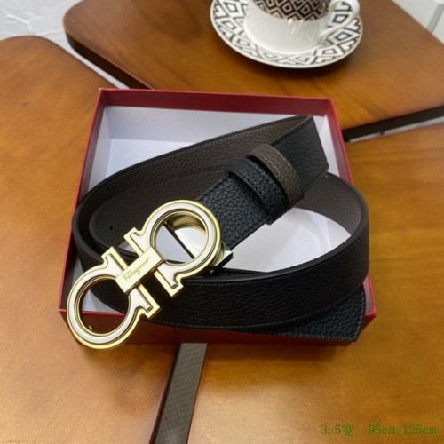 Super Perfect Quality Ferragamo Belts(100% Genuine Leather,steel Buckle)-1597