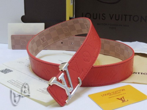Super Perfect Quality LV Belts(100% Genuine Leather Steel Buckle)-4240