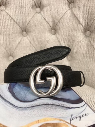 Super Perfect Quality G Belts(100% Genuine Leather,steel Buckle)-3351