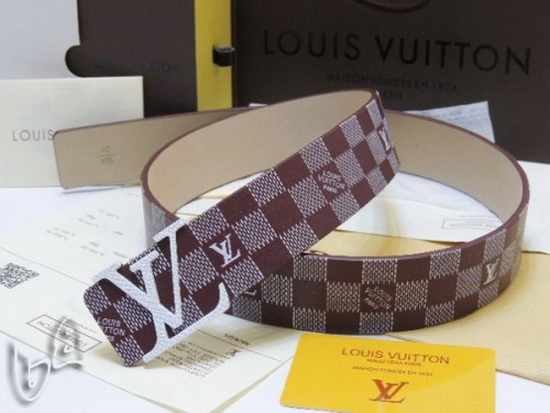 Super Perfect Quality LV Belts(100% Genuine Leather Steel Buckle)-4214